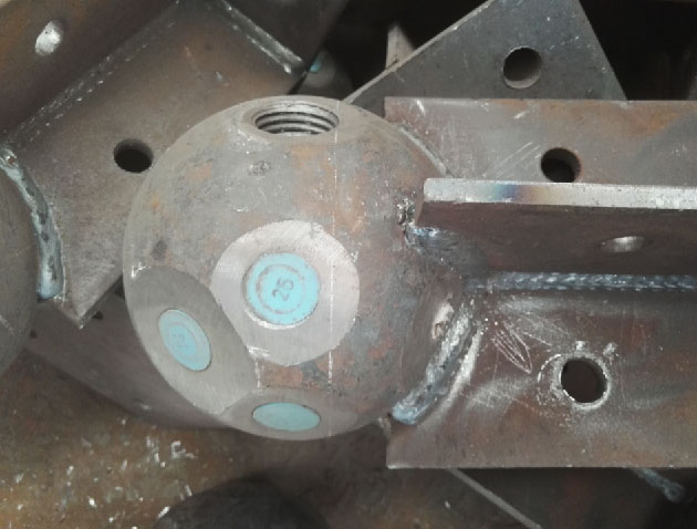 肥城螺栓球球塞，网架配件